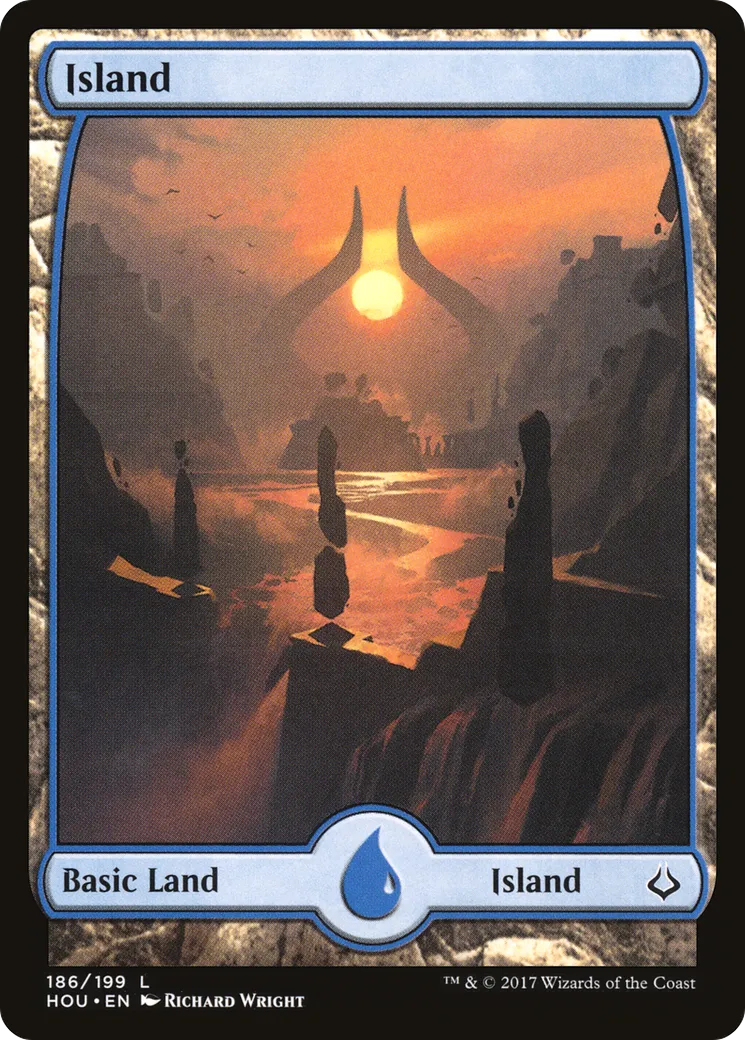 Island — Hour of Devastation — Magic: The Gathering