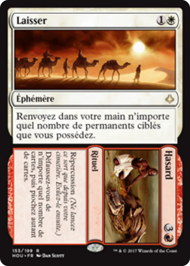Laisser // Hasard — Hour of Devastation — Magic: The Gathering