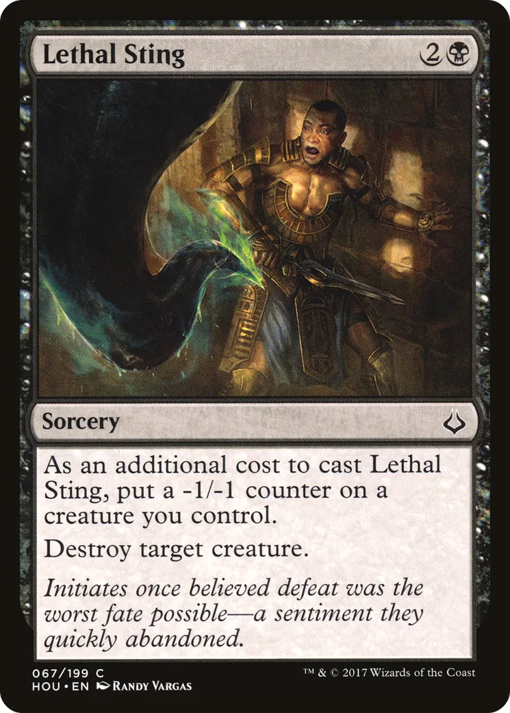 Lethal Sting — Hour of Devastation — Magic: The Gathering