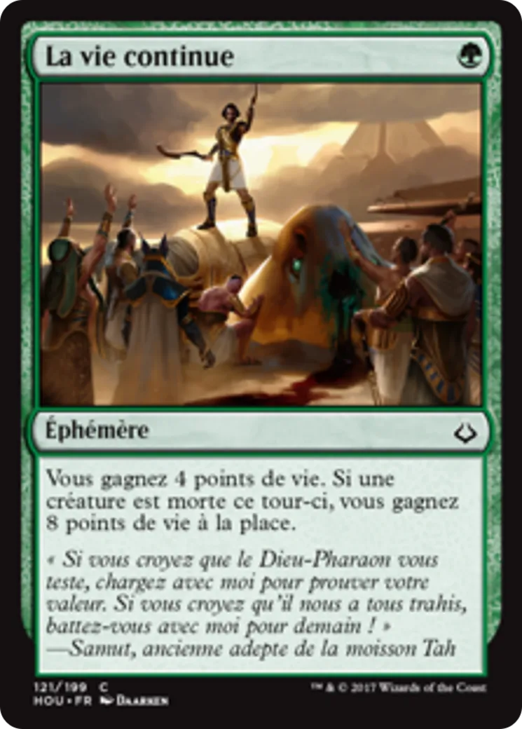 La vie continue — Hour of Devastation — Magic: The Gathering