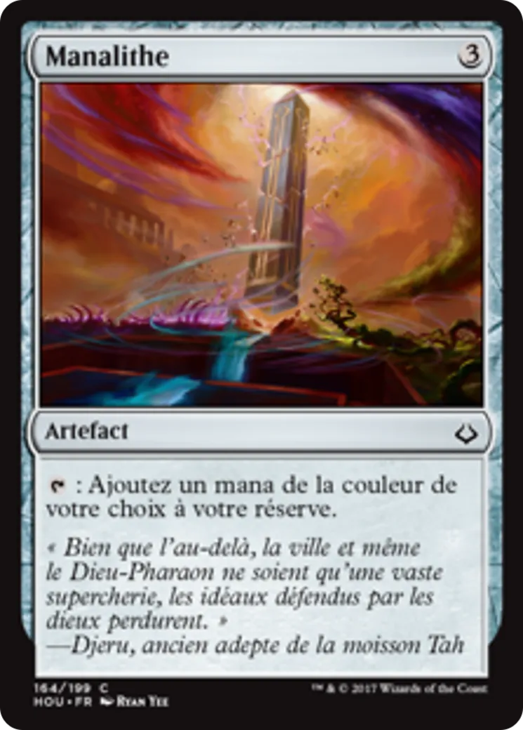 Manalithe — Hour of Devastation — Magic: The Gathering