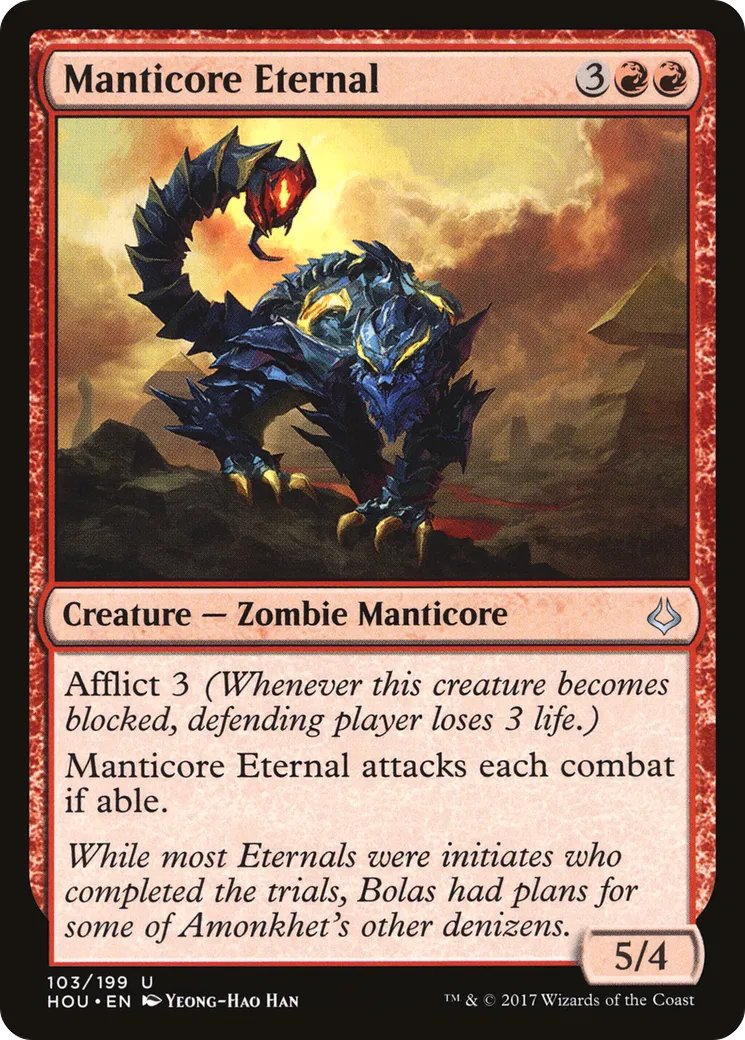Éternelle manticore — Hour of Devastation — Magic: The Gathering