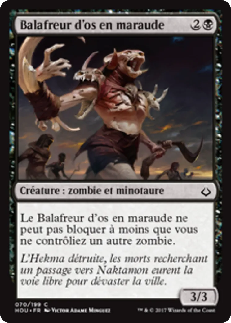 Balafreur d'os en maraude — Hour of Devastation — Magic: The Gathering