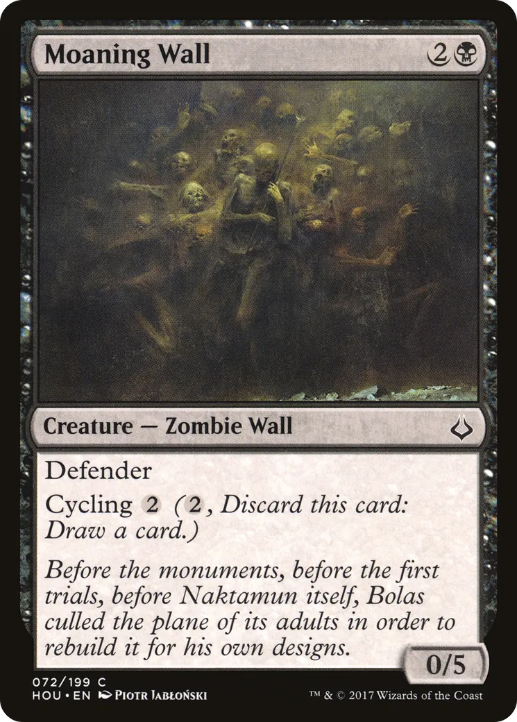 Moaning Wall — Hour of Devastation — Magic: The Gathering
