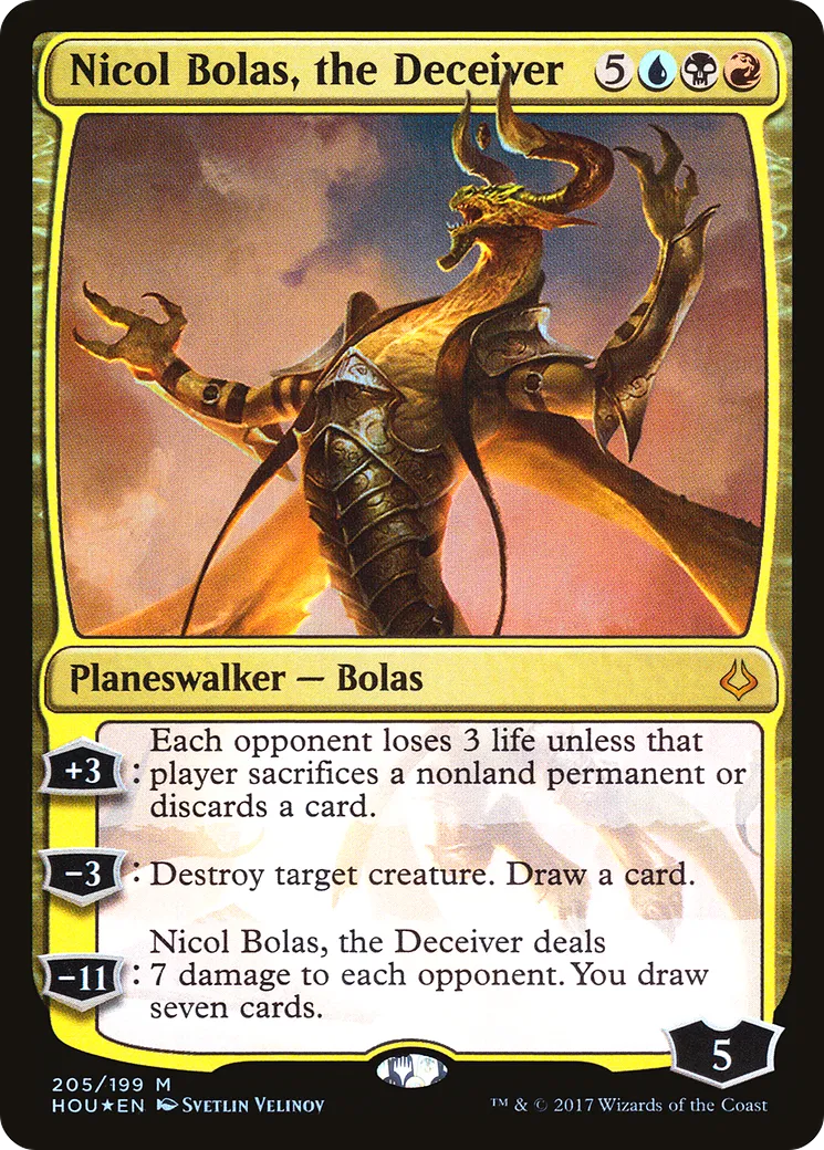 Nicol Bolas, the Deceiver — Hour of Devastation — Magic: The Gathering