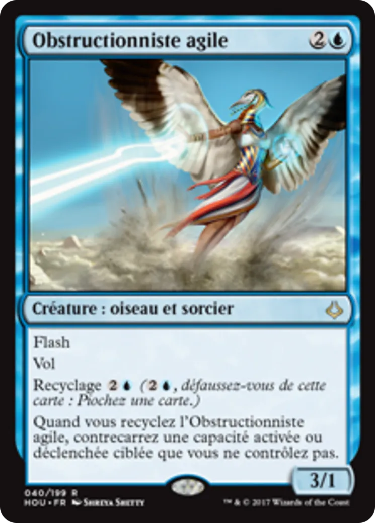 Obstructionniste agile — Hour of Devastation — Magic: The Gathering