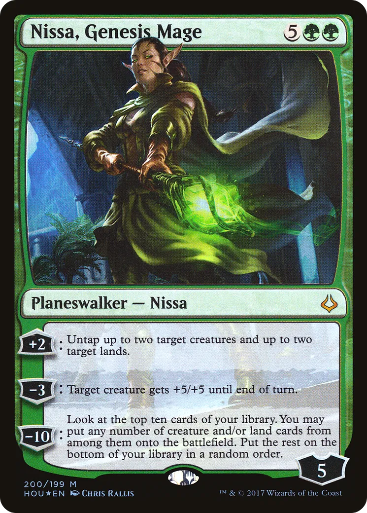 Nissa, Genesis Mage — Hour of Devastation — Magic: The Gathering