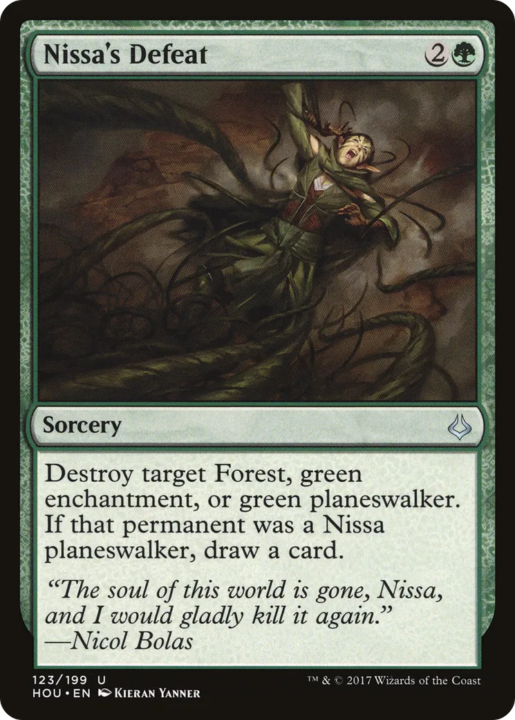 Nissa's Defeat — Hour of Devastation — Magic: The Gathering