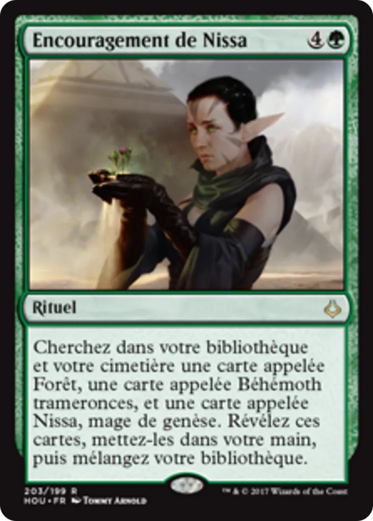 Encouragement de Nissa — Hour of Devastation — Magic: The Gathering