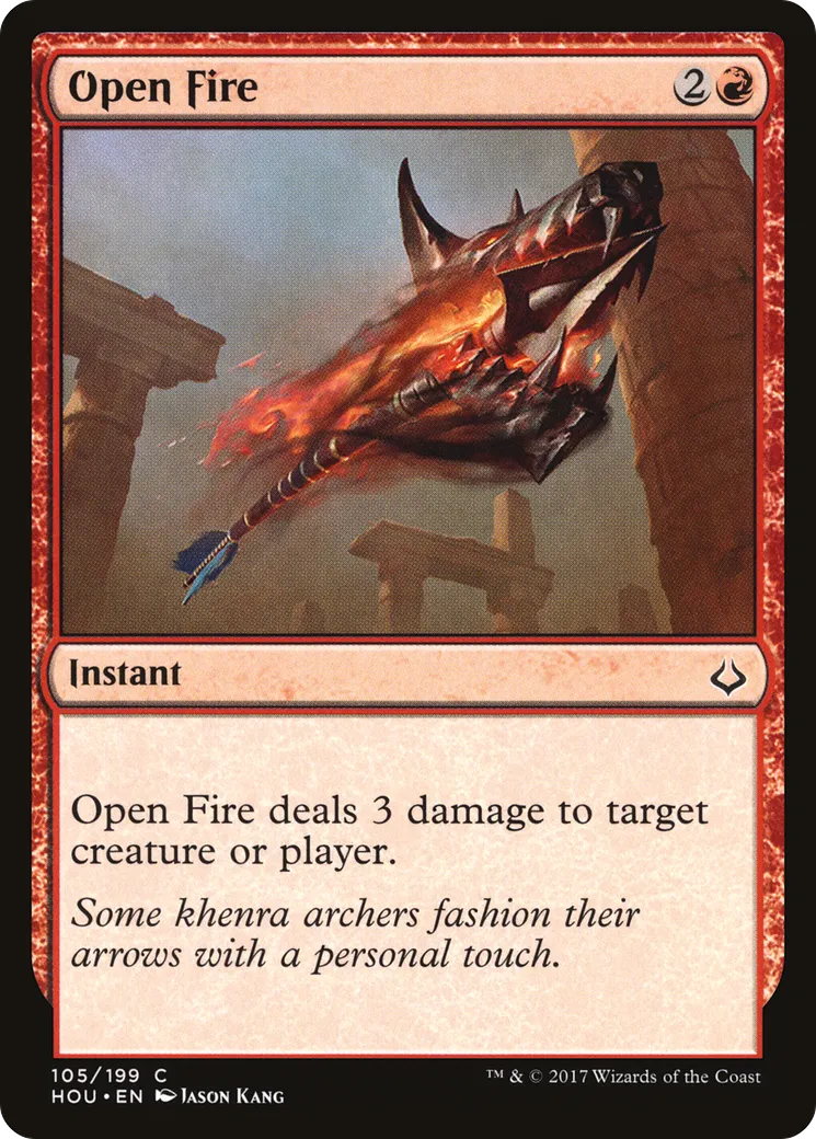 Ouvrir le feu — Hour of Devastation — Magic: The Gathering
