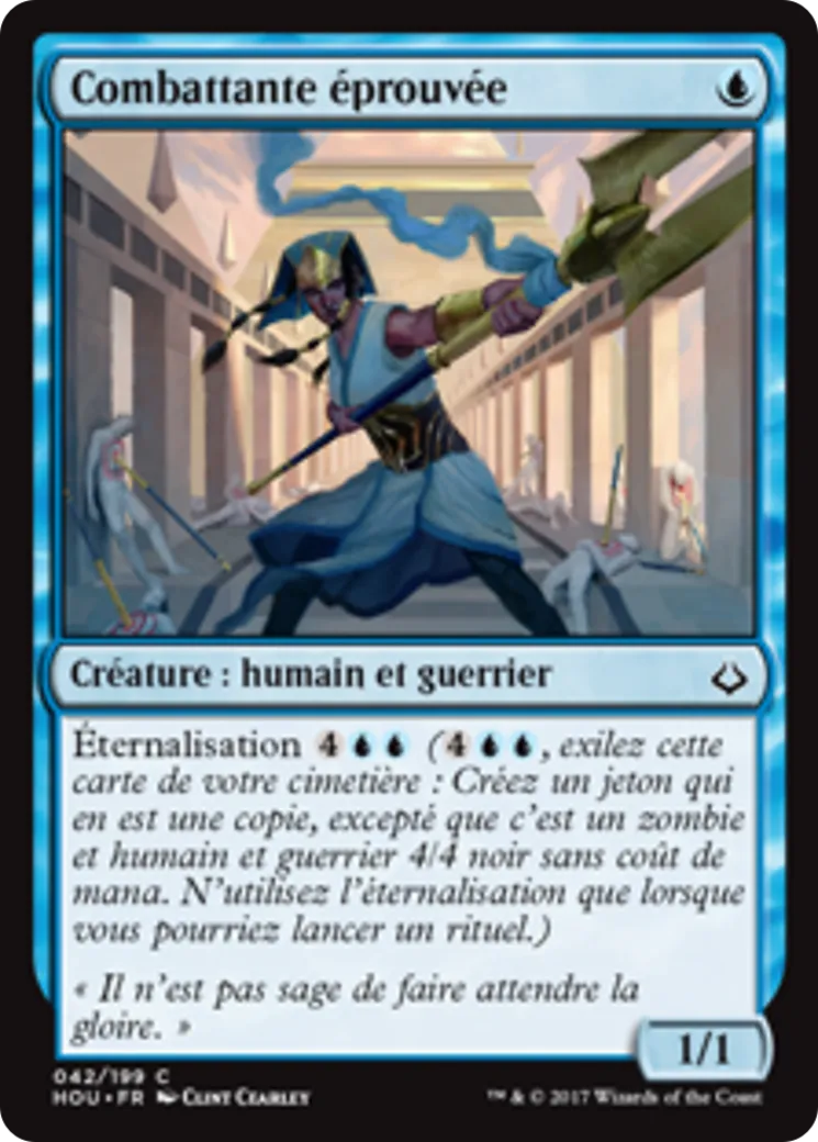 Combattante éprouvée — Hour of Devastation — Magic: The Gathering