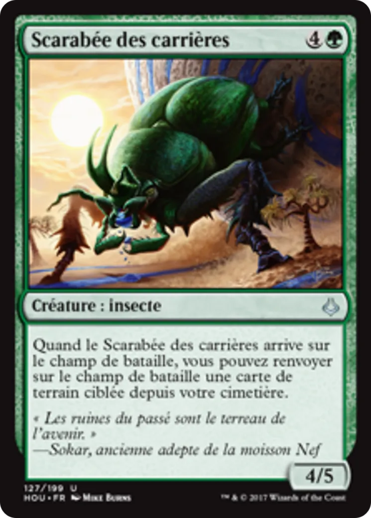 Scarabée des carrières — Hour of Devastation — Magic: The Gathering