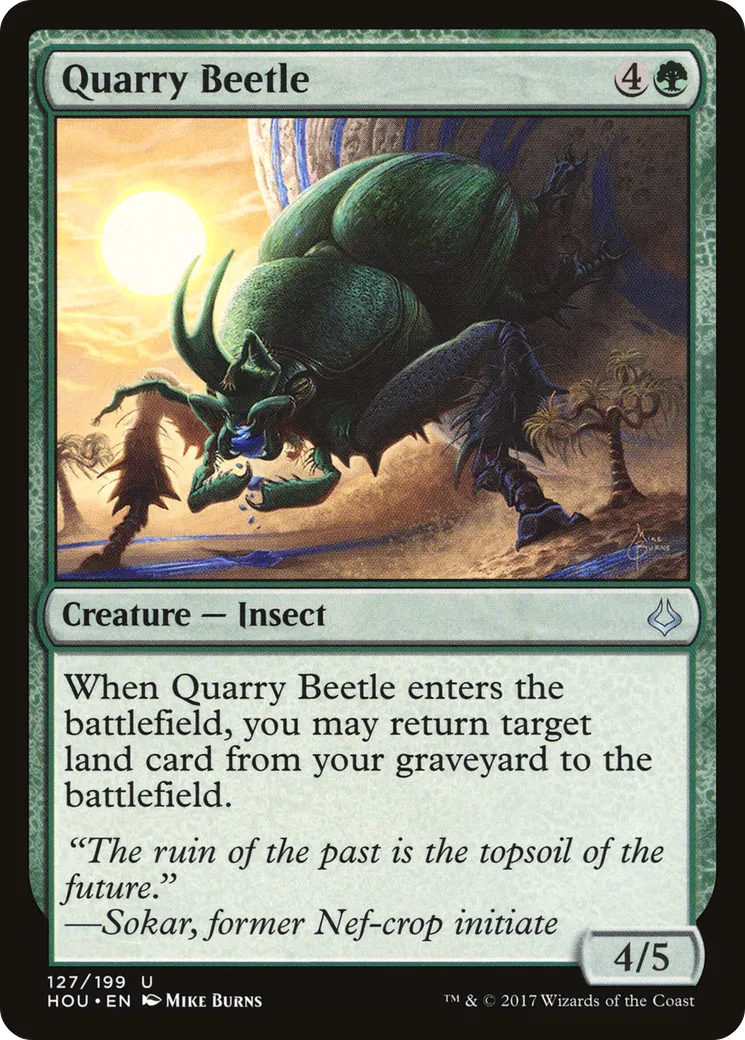 Quarry Beetle — Hour of Devastation — Magic: The Gathering