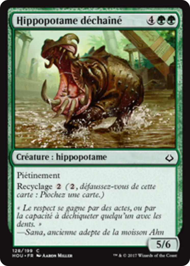 Hippopotame déchaîné — Hour of Devastation — Magic: The Gathering