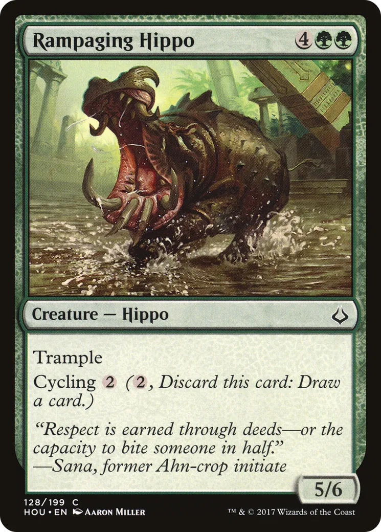 Rampaging Hippo — Hour of Devastation — Magic: The Gathering