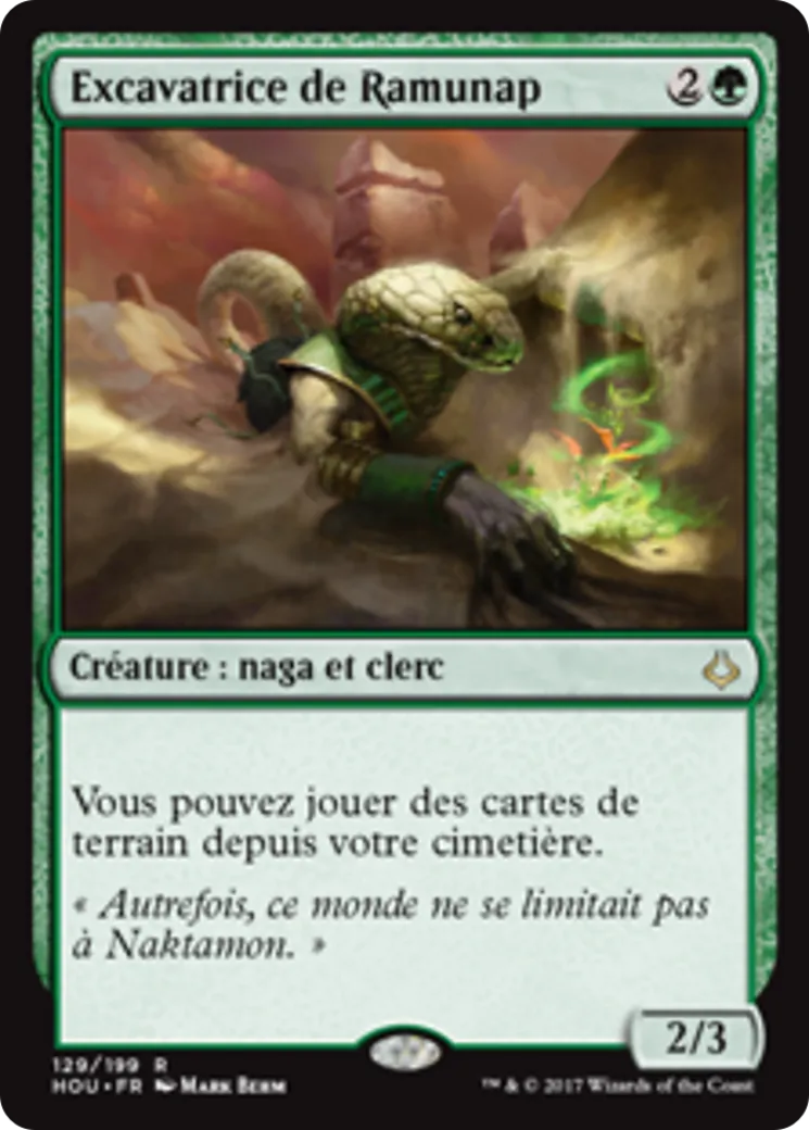 Excavatrice de Ramunap — Hour of Devastation — Magic: The Gathering