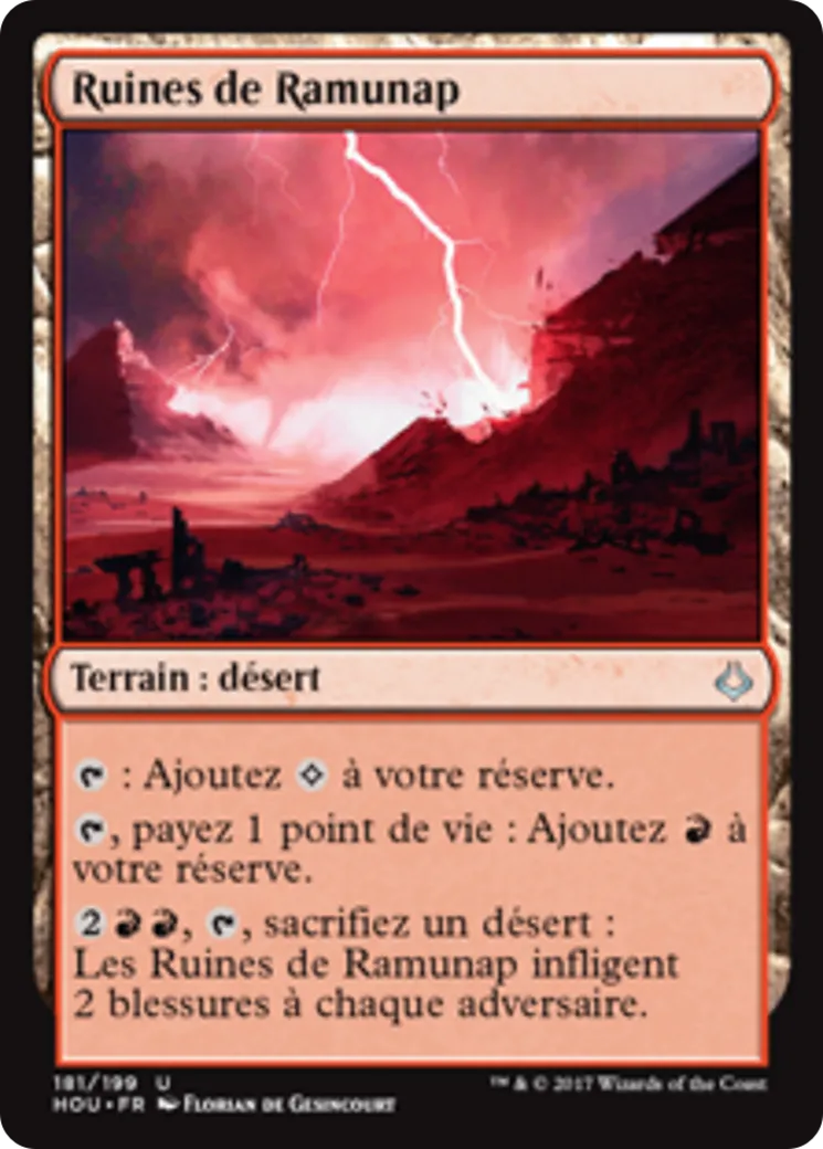 Ruines de Ramunap — Hour of Devastation — Magic: The Gathering