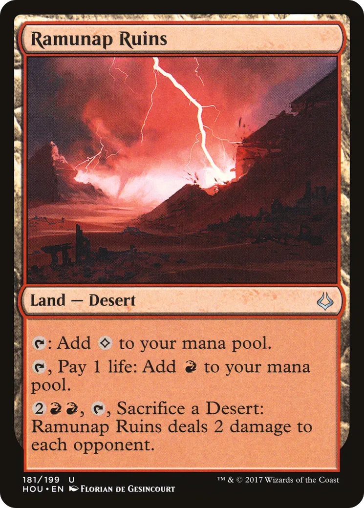Ramunap Ruins — Hour of Devastation — Magic: The Gathering