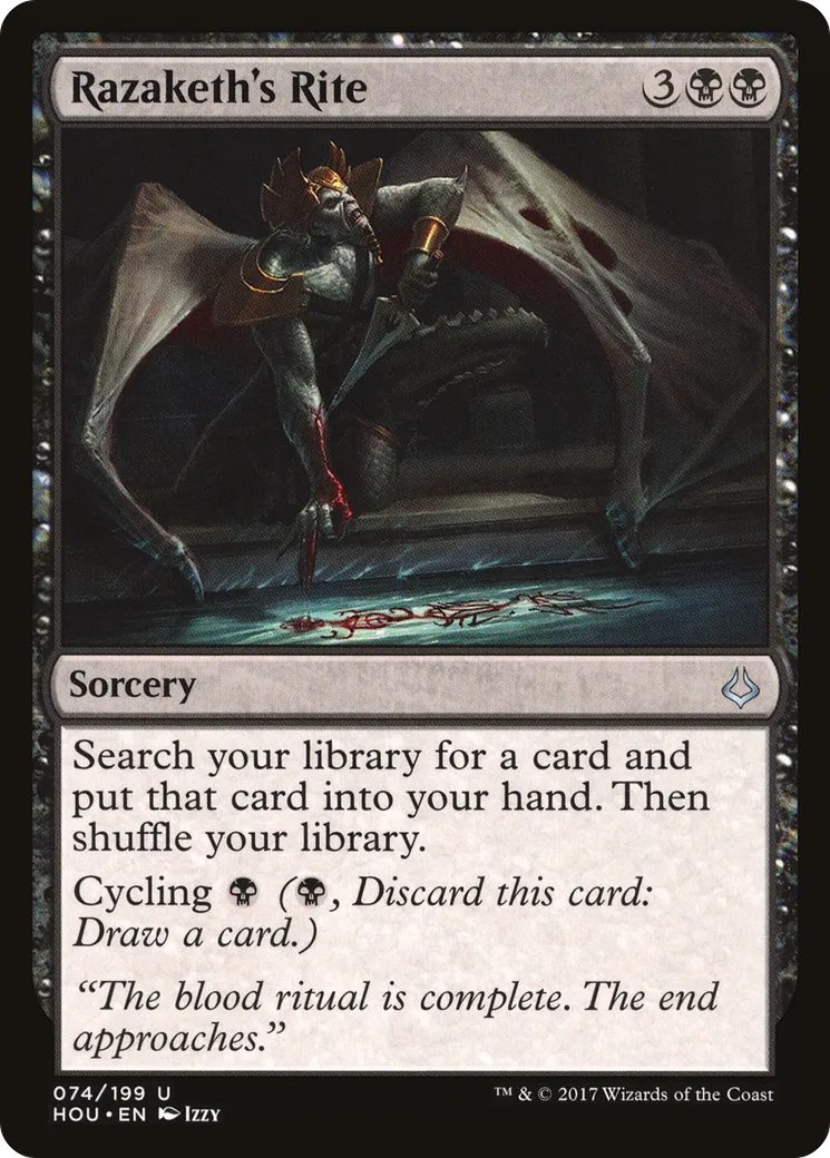 Razaketh's Rite — Hour of Devastation — Magic: The Gathering