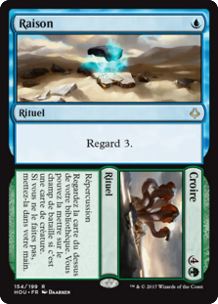 Raison // Croire — Hour of Devastation — Magic: The Gathering