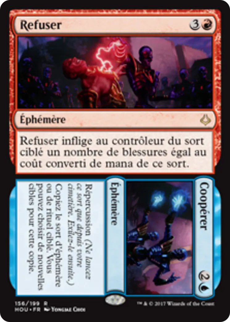 Refuser // Coopérer — Hour of Devastation — Magic: The Gathering
