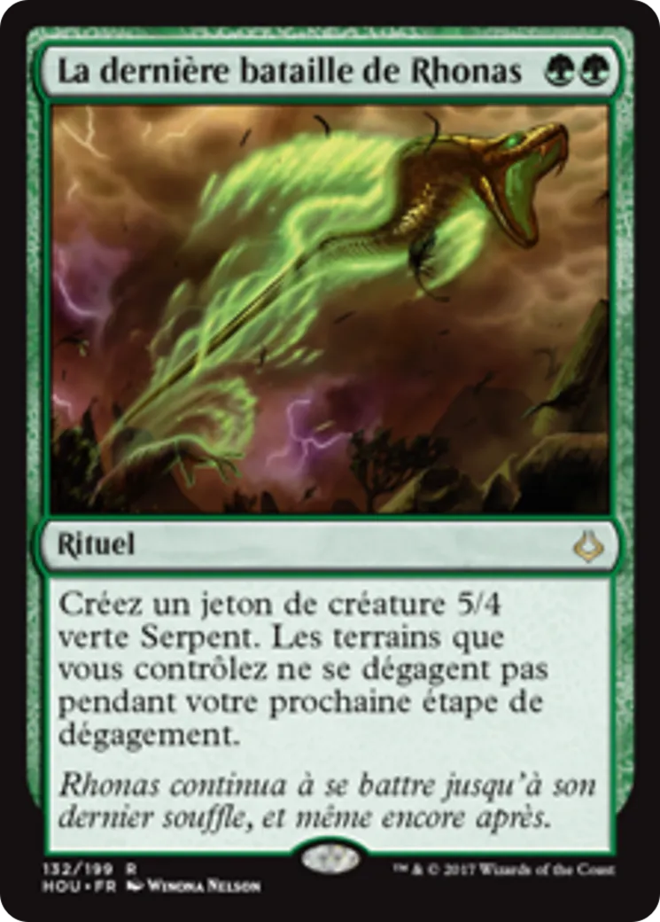 La dernière bataille de Rhonas — Hour of Devastation — Magic: The Gathering