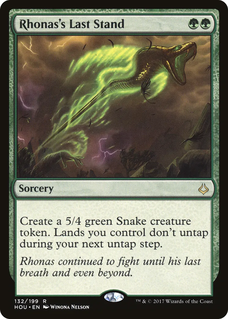 Rhonas's Last Stand — Hour of Devastation — Magic: The Gathering