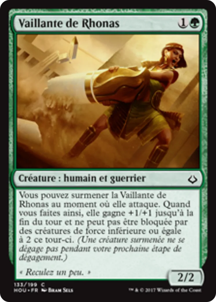 Vaillante de Rhonas — Hour of Devastation — Magic: The Gathering