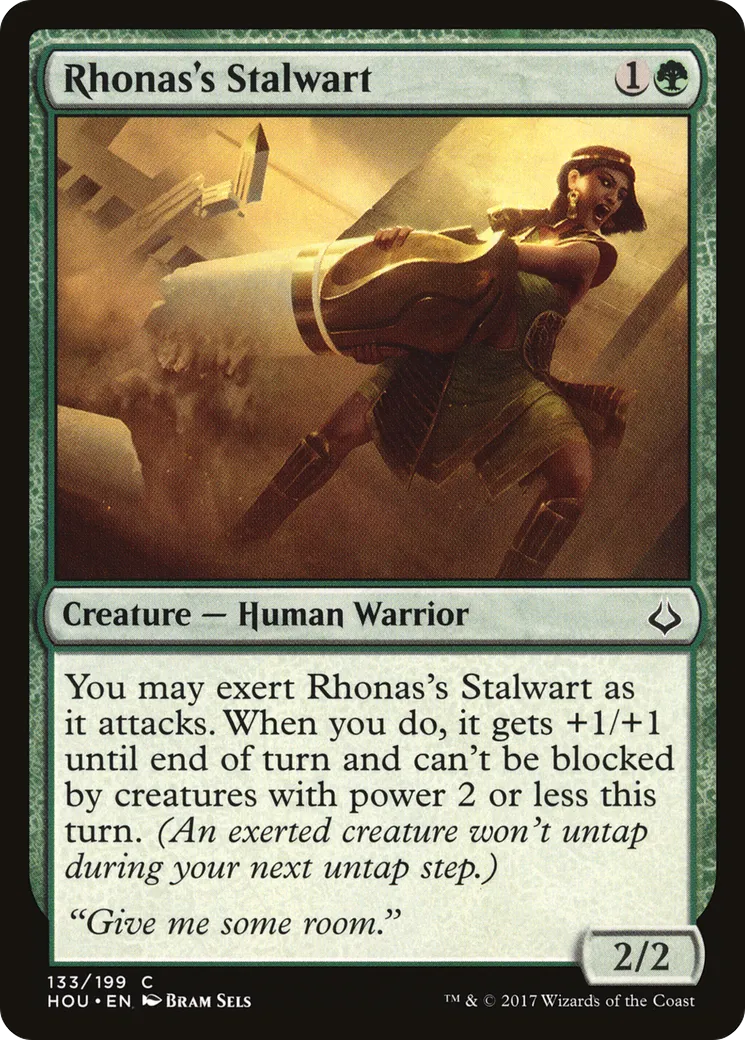 Rhonas's Stalwart — Hour of Devastation — Magic: The Gathering
