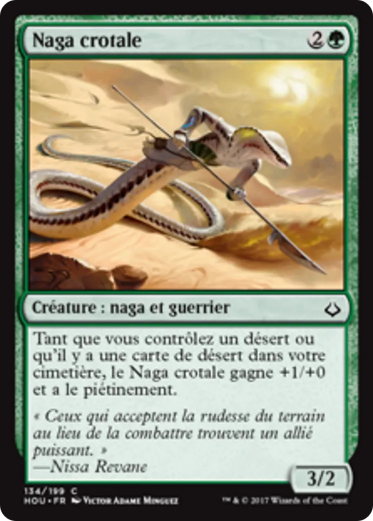Naga crotale — Hour of Devastation — Magic: The Gathering