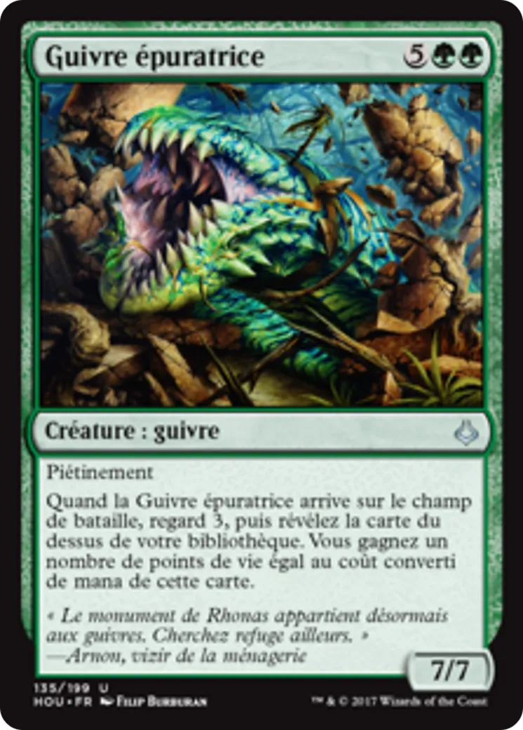 Guivre épuratrice — Hour of Devastation — Magic: The Gathering
