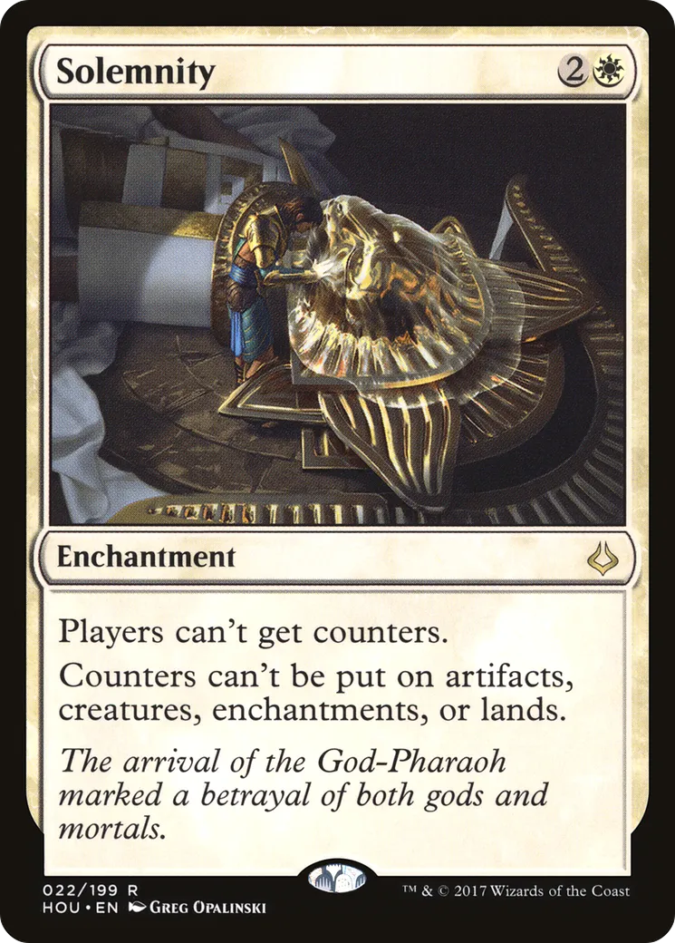 Solemnity — Hour of Devastation — Magic: The Gathering