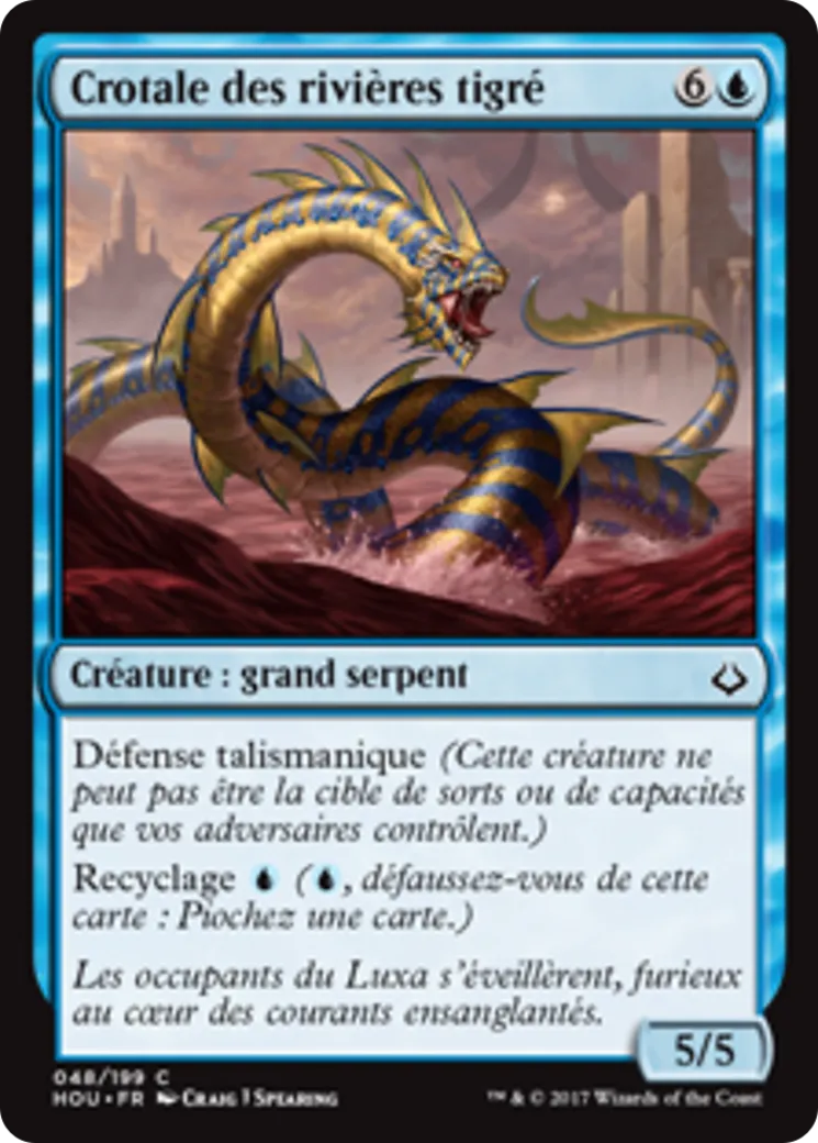 Crotale des rivières tigré — Hour of Devastation — Magic: The Gathering