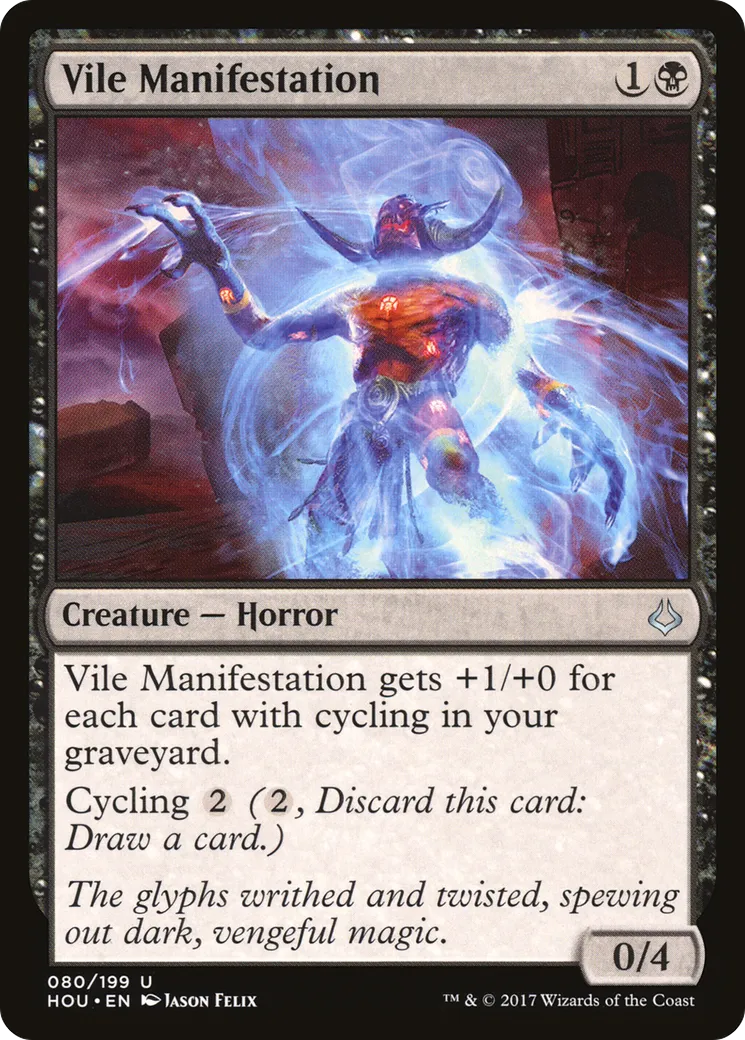 Vile Manifestation — Hour of Devastation — Magic: The Gathering