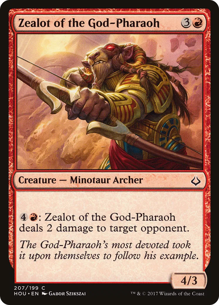 Zealot of the God-Pharaoh — Hour of Devastation — Magic: The Gathering