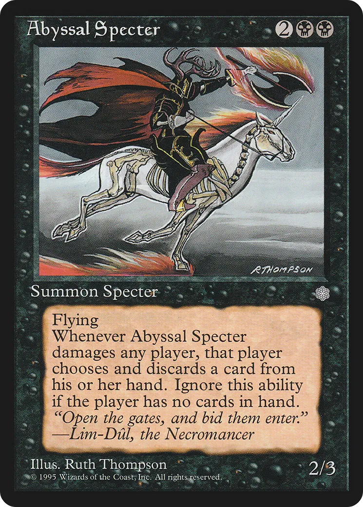 Abyssal Specter — Ice Age — Magic: The Gathering