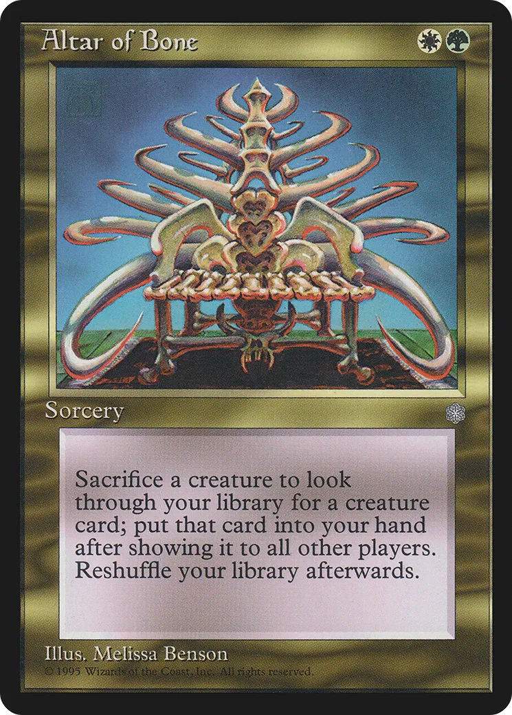 Autel d'ossements — Ice Age — Magic: The Gathering