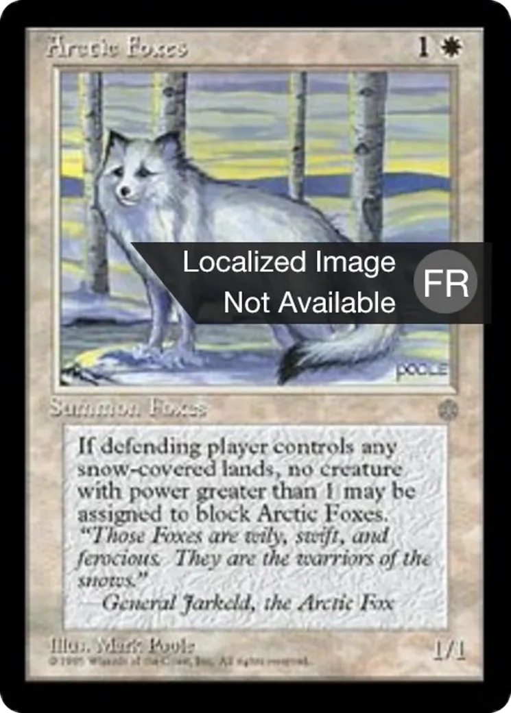 Renards arctiques — Ice Age — Magic: The Gathering