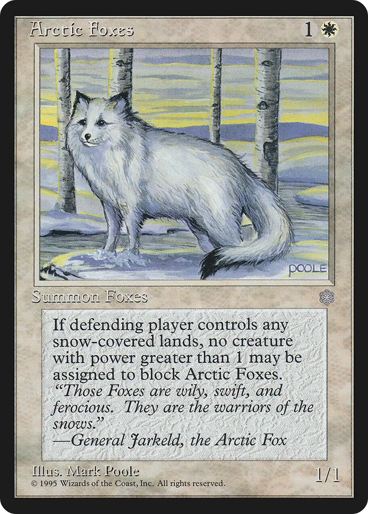 Arctic Foxes — Ice Age — Magic: The Gathering