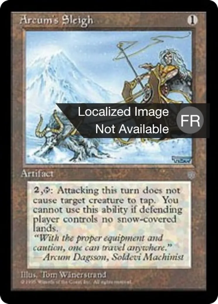 Traîneau d'Arcum — Ice Age — Magic: The Gathering