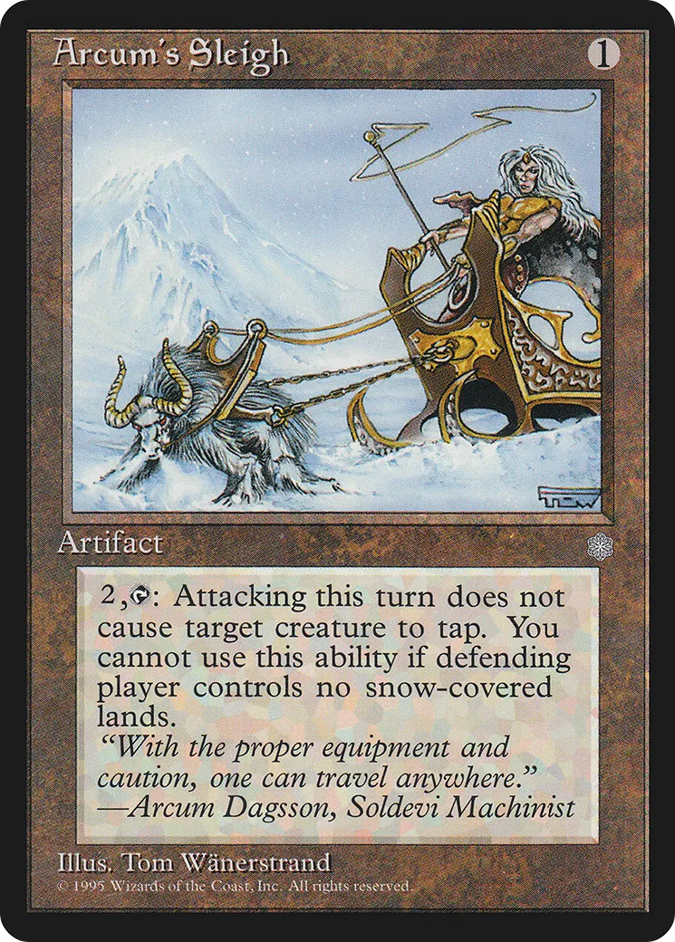 Traîneau d'Arcum — Ice Age — Magic: The Gathering