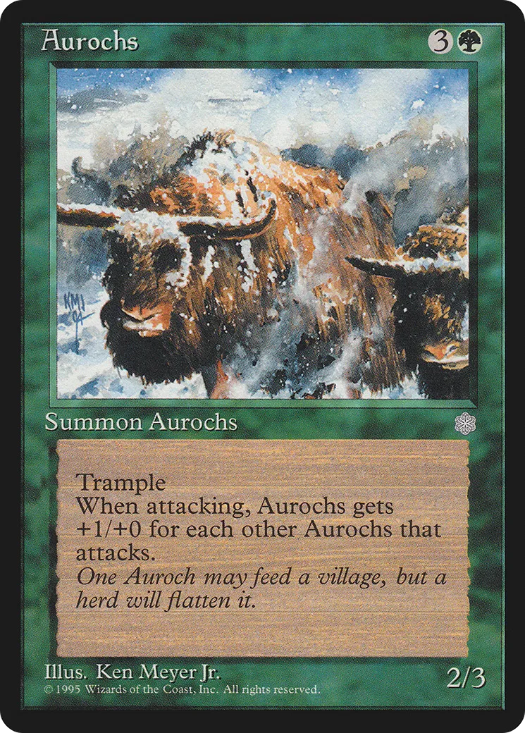 Aurochs — Ice Age — Magic: The Gathering