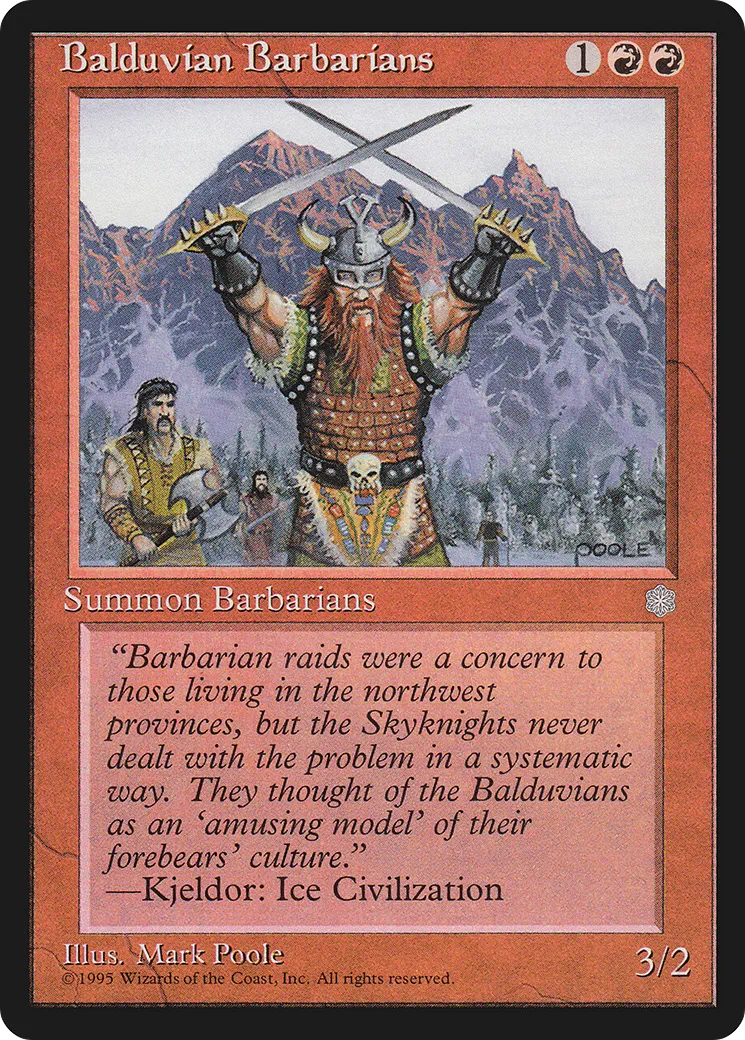 Barbares balduvians — Ice Age — Magic: The Gathering