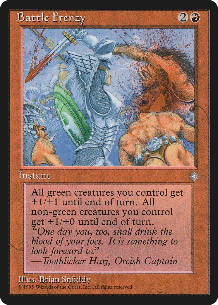 Frénésie guerrière — Ice Age — Magic: The Gathering