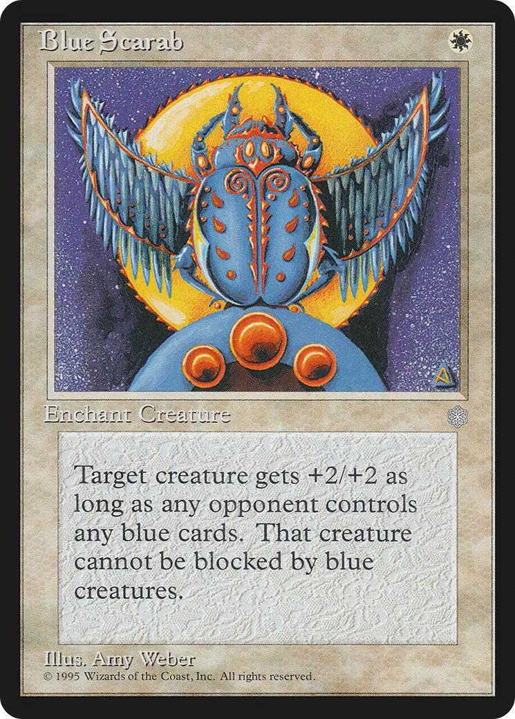 Blue Scarab — Ice Age — Magic: The Gathering