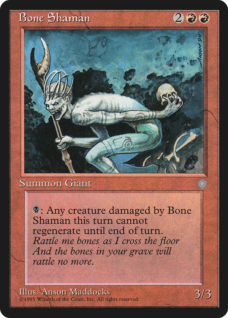 Bone Shaman — Ice Age — Magic: The Gathering