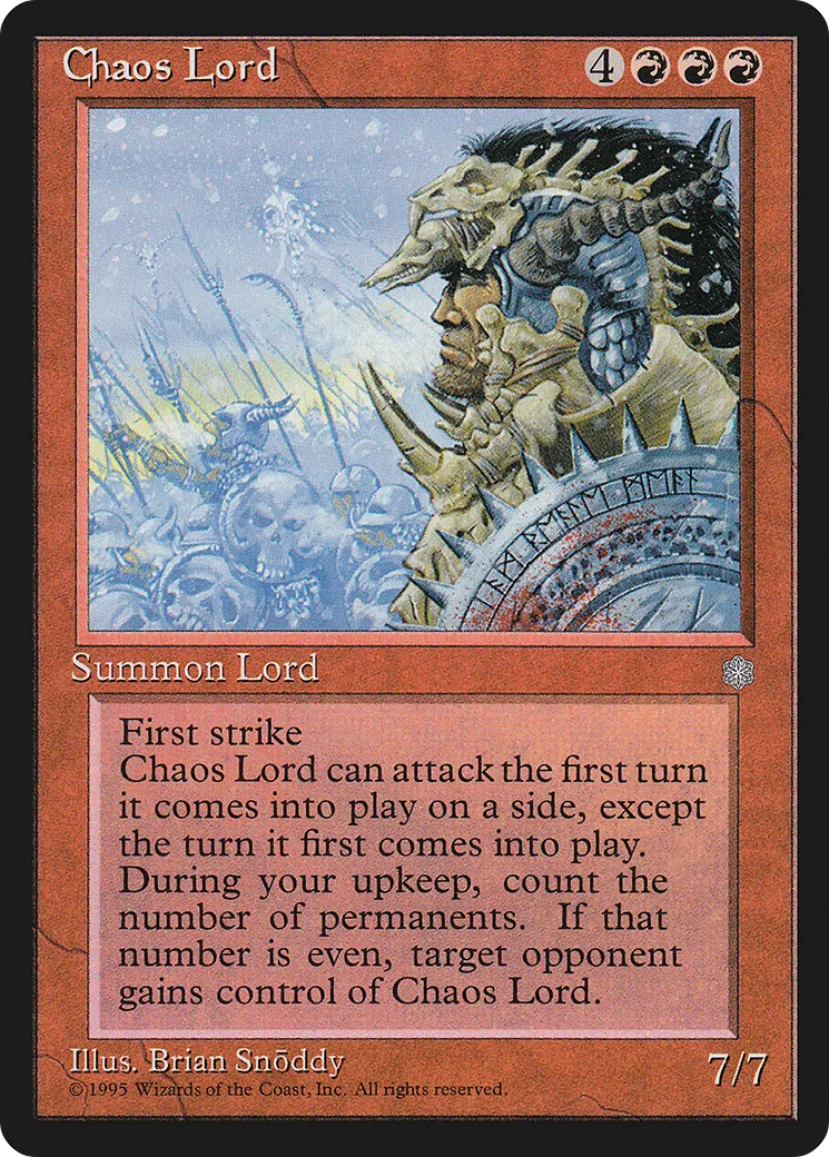Seigneur du chaos — Ice Age — Magic: The Gathering
