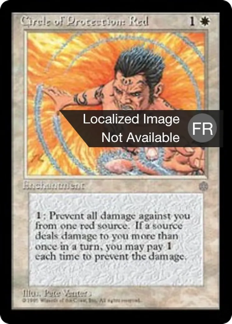 Cercle de protection : rouge — Ice Age — Magic: The Gathering