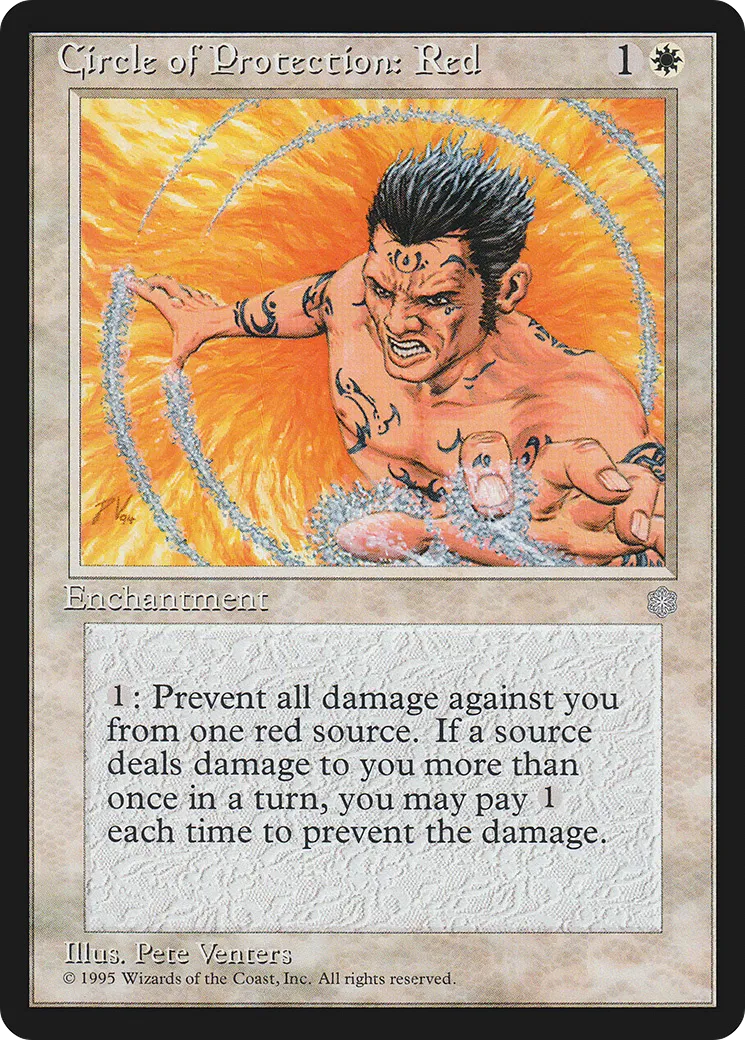 Circle of Protection: Red — Ice Age — Magic: The Gathering