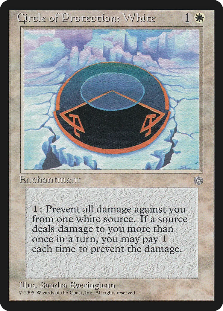 Circle of Protection: White — Ice Age — Magic: The Gathering